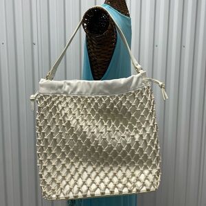 ELIZABETH & JAMES Rope Purse Ivory Color - shoulder bag tote